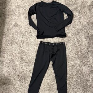 Kids Black Thermal Set size XL